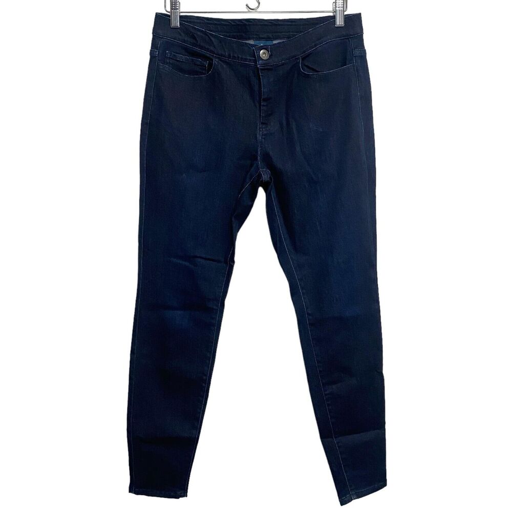 J. Jill Denim‎ Dark Blue Denim 5 Pocket Legging Size 8 Womens